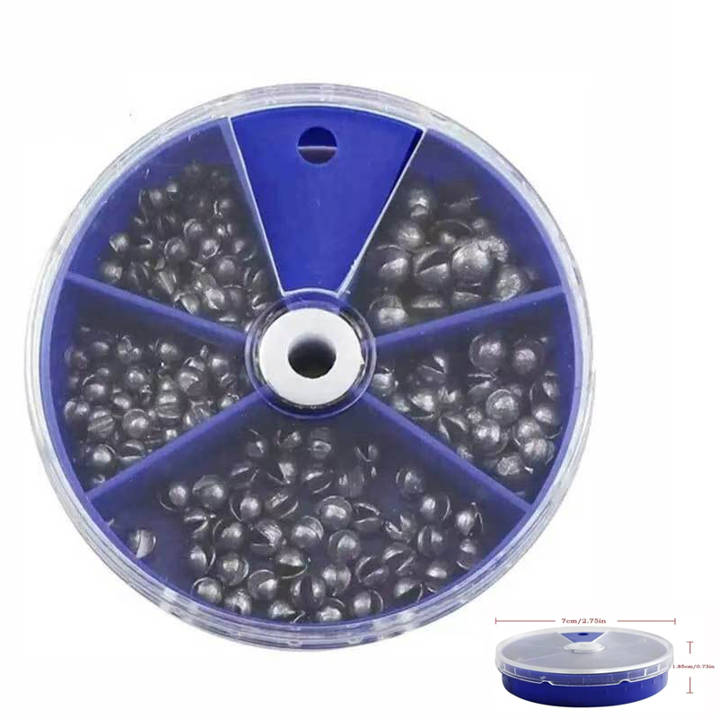 Fishing Rod Building Kit - Split Shot Fishing Sinkers Weights 205Pcs